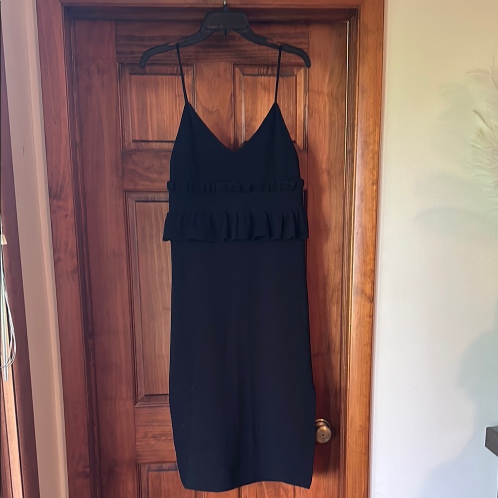 Gianni Bini Priscilla Black Midi Cocktail Dress NWT